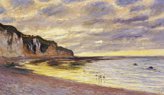 landscape, picture, Claude Monet, L'Ally Point. Low Tide, HD wallpaper HD wallpaper
