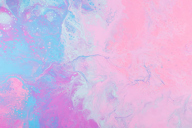 rosa, weiß, blau, lila, Farbspritzer, Farbspritzer, abstrakt, bunt, HD-Hintergrundbild