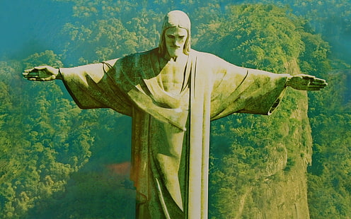 Religious, Christ The Redeemer, Brazil, Corcovado, Rio de Janeiro, HD wallpaper HD wallpaper