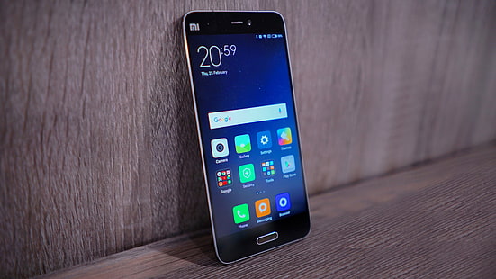 هاتف ذكي أسود يعمل بنظام Android ، Android ، شعار ، هاتف ذكي ، تقنية ، هاتف محمول ، تقنية عالية ، Xiaomi ، Xiaomi Mi 5 ، Xiaomi Mi، خلفية HD HD wallpaper