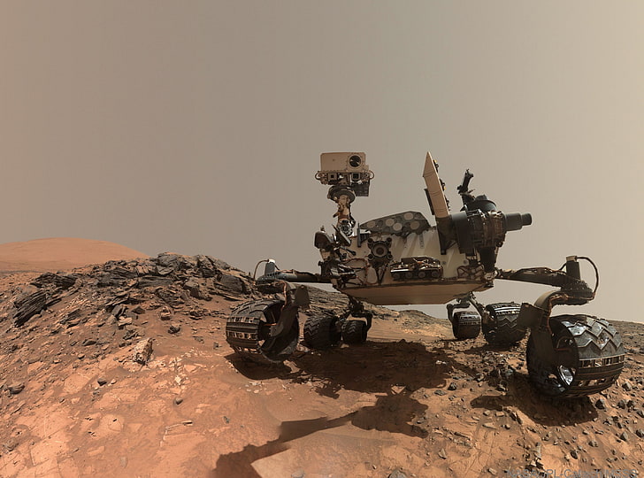 Selfie on Mars, Space, Planet, Explorer, Rocks, Rover, Discovery, Mars, Curiosity, Explore, selfie, RedPlanet, HD тапет