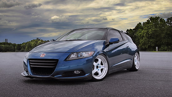 Honda CR-Z niebieski samochód, niebieski honda cr-z, Honda, niebieski, samochód, Tapety HD HD wallpaper