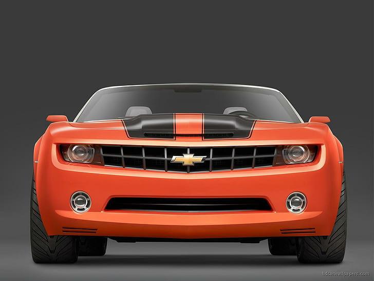Chevrolet Camaro Convertible Concept, röd och svart chevrolet bil, koncept, chevrolet, camaro, cabriolet, bilar, HD tapet