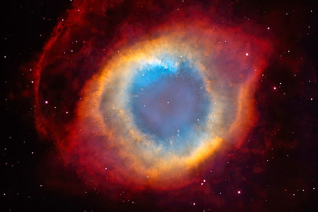 Galaxd, Sterne, NGC 7293, Der Helix-Nebel, Nebula-Schnecke, Planetarischer Nebel, Der Tod eines Sterns, Das Auge Gottes, Weißer Zwerg, HD-Hintergrundbild HD wallpaper