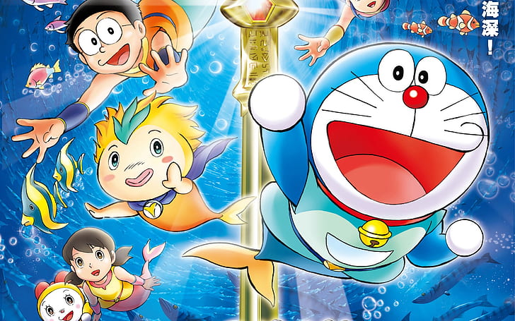 Doraemon cartoon, Doraemon, desenho animado, HD papel de parede