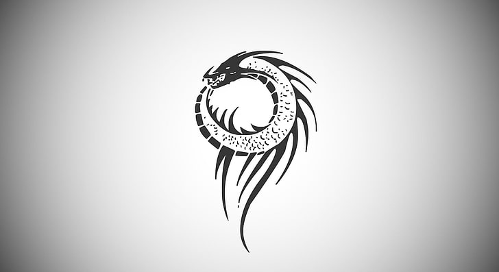 Dragon Wings, minimalizm, chiński wiatr, Tapety HD
