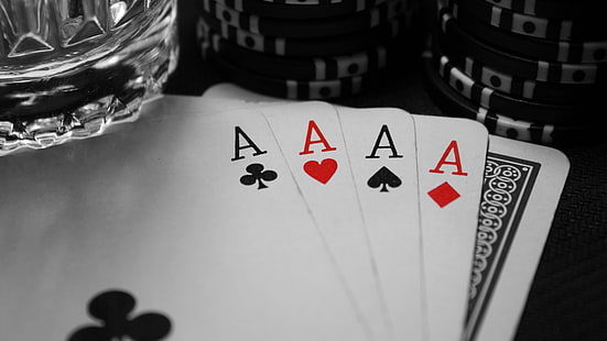 czarny, karciany, gra, poker, karta do pokera - hd, biały, Tapety HD HD wallpaper