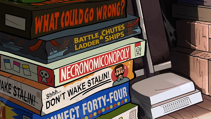 lote de livros com títulos variados, Gravity Falls, HD papel de parede