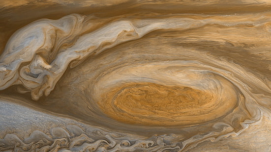 لوحة تجريدية ، كوكب المشتري ، كوكب ، عاصفة، خلفية HD HD wallpaper