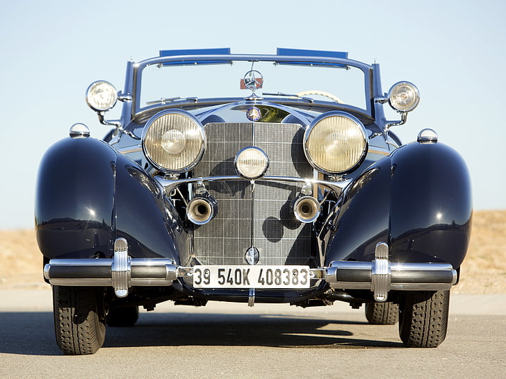 1939, 540k, benz, mercedes, retro, roadster, special, supercar, supercars, HD wallpaper