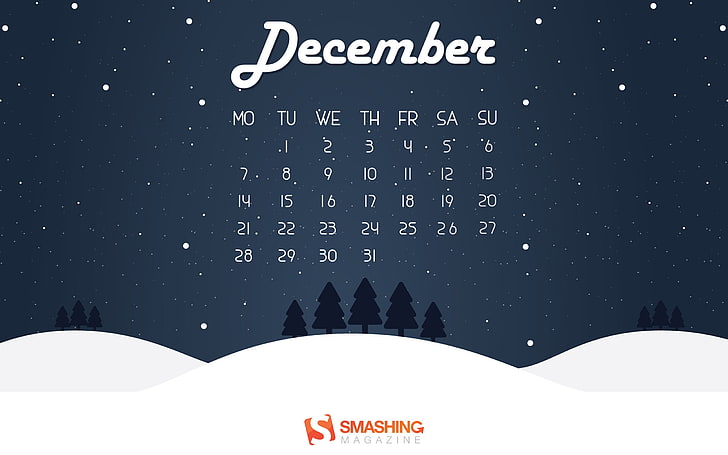 Let it snow-December 2015 Calendar Wallpaper, HD wallpaper