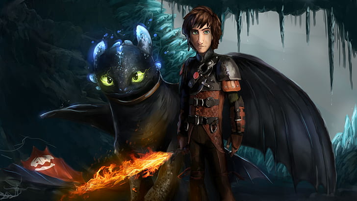 How to Train Your Dragon, How to Train Your Dragon: The Hidden World, Hiccup (How to Train Your Dragon), Toothless (How to Train Your Dragon), HD wallpaper