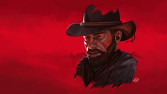 Red Dead ، Red Dead Redemption 2 ، آرثر مورغان، خلفية HD HD wallpaper