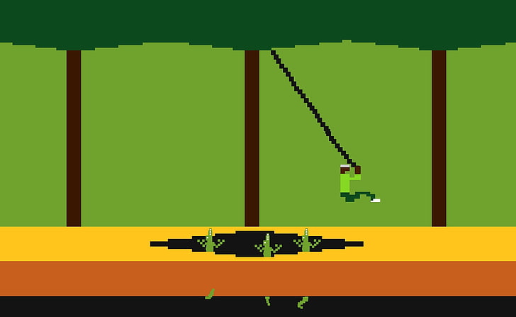 Pitfall!, man swing on vine game, Games, Other Games, Pitfall!, HD wallpaper
