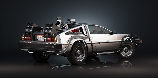 Tillbaka till framtiden, DeLorean, filmer, tidsresor, HD tapet HD wallpaper