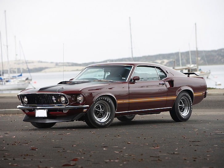 1969, classic, ford, mach 1, muscle, mustang, HD wallpaper