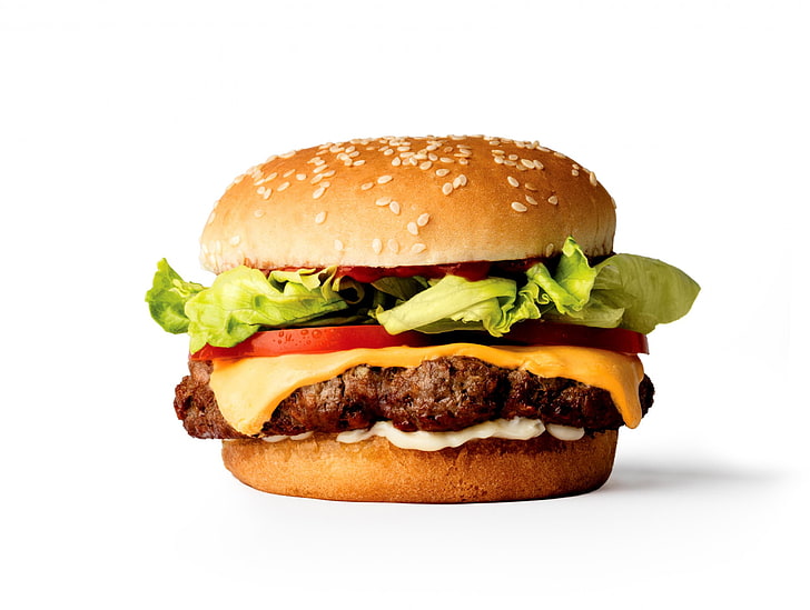 burger, makan malam, makanan, hamburger, makan siang, makan, daging, sandwich, Wallpaper HD