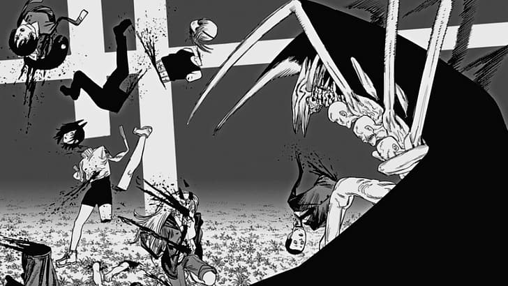 Chainsaw Man, Darkness Devil (Chainsaw Man), Power (Chainsaw Man), dunkel, Manga, HD-Hintergrundbild