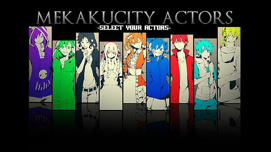 Kagerou-Projekt, Mekakucity-Schauspieler, Enomoto Takane, Kisaragi Shintaro, Tateyama Ayano, Kozakura Mary, Collage, Anime-Mädchen, Anime, HD-Hintergrundbild HD wallpaper