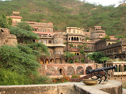 الهند ، بندقية ، حصن ، قصر ، قلعة نمرانا، خلفية HD HD wallpaper
