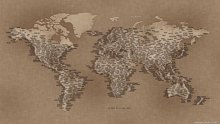 Ilustración del mapa mundial, mapa, mapa mundial, Fondo de pantalla HD