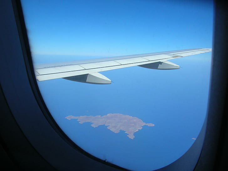 A320 قبل لينغ ، اليونان ، كريت ، A320 ، إيرباص ، رحلة ، أرض ، مناظر للطائرة ، طائرات طائرات، خلفية HD