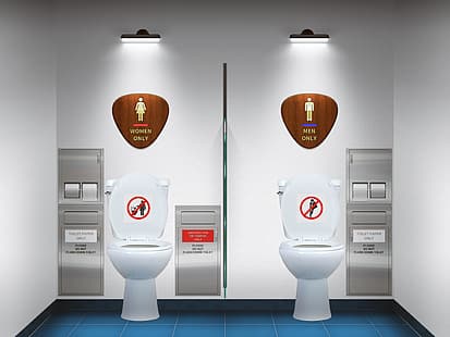  public restroom, toilets, toilet paper, sanitary, HD wallpaper HD wallpaper