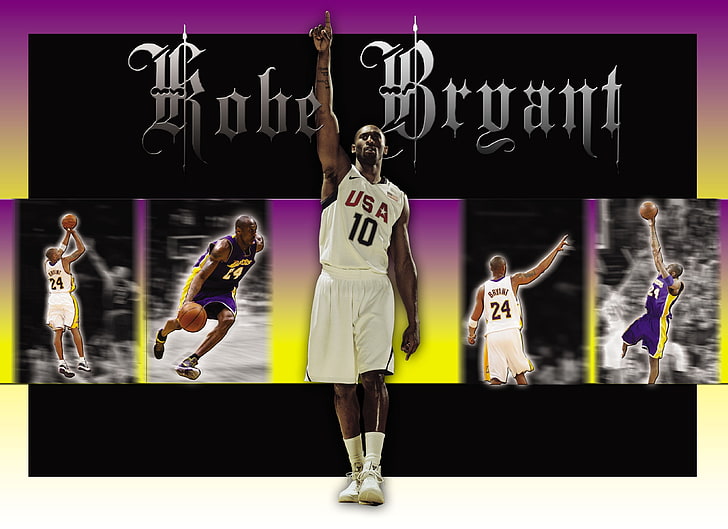 sport nba basket Kobe Bryant Los Angeles Lakers Team USA 3300x2400 Sport Basket HD Konst, sport, NBA, HD tapet
