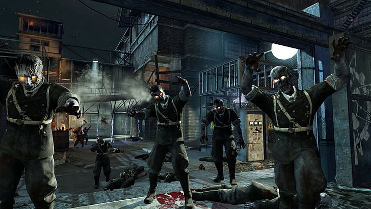 Call of Duty, World at War, Zombies, shooter, CoD, WaW, zombie, iOS, review, screenshot, gameplay, HD wallpaper