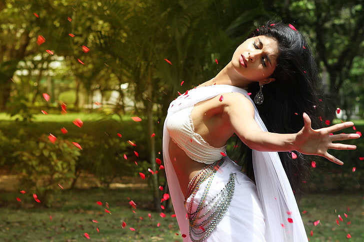 Schauspielerin, heiß, indisch, Saree, HD-Hintergrundbild