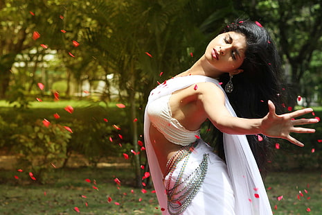 Schauspielerin, heiß, indisch, Saree, HD-Hintergrundbild HD wallpaper