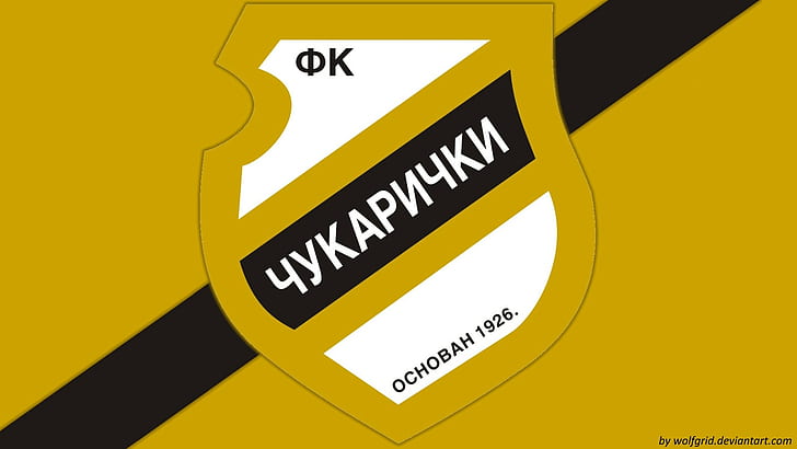 piłka nożna, sport, logo, kluby piłkarskie, FK Cukaricki, Tapety HD