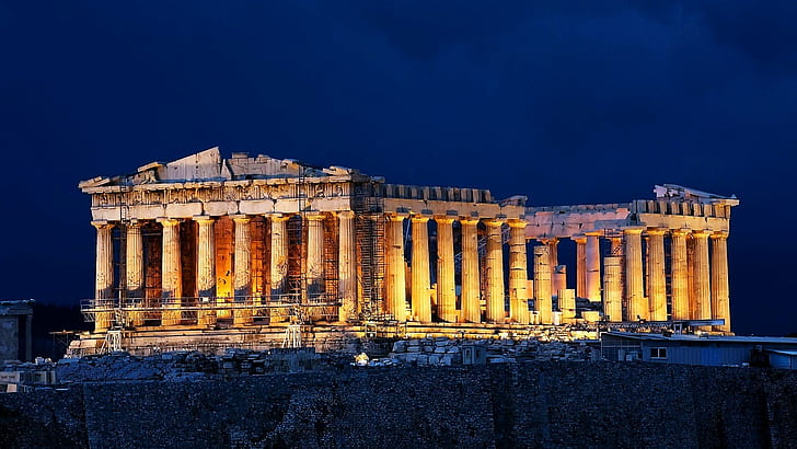 Acropole, Athènes, Grèce, Parthénon, Fond d'écran HD