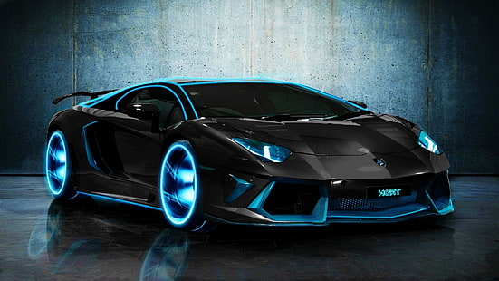 Lamborghini, Автомобиль, Черный, Известный Бренд, Lamborghini, Автомобиль, Черный, Известный Бренд, HD обои HD wallpaper