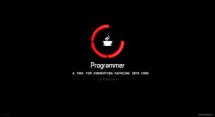 captura de pantalla del anuncio del programador, Java, Programador, Codificador, Por PCbots, Fondo de pantalla HD