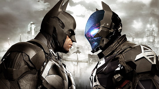 배트맨과 Robocop, 배트맨 : Arkham Knight, Batman, Rocksteady Studios, 비디오 게임, HD 배경 화면 HD wallpaper