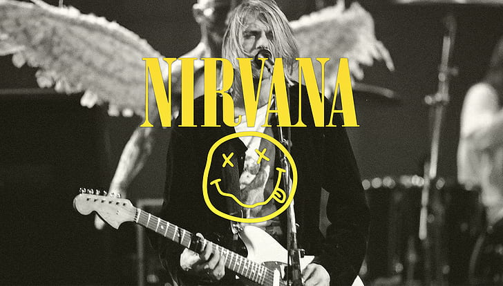 Nirvana, grunge, rock, Kurt Cobain, Sfondo HD