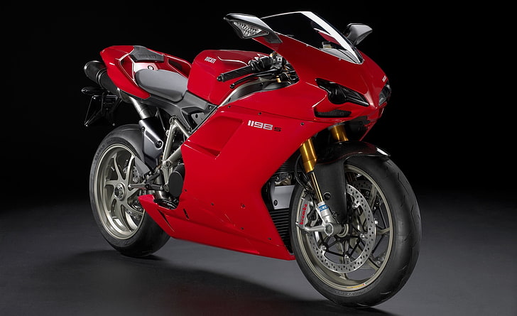 Ducati 1198S Sportbike, kırmızı ve siyah spor bisiklet, Motosiklet, Ducati, 1198S, Sportbike, HD masaüstü duvar kağıdı