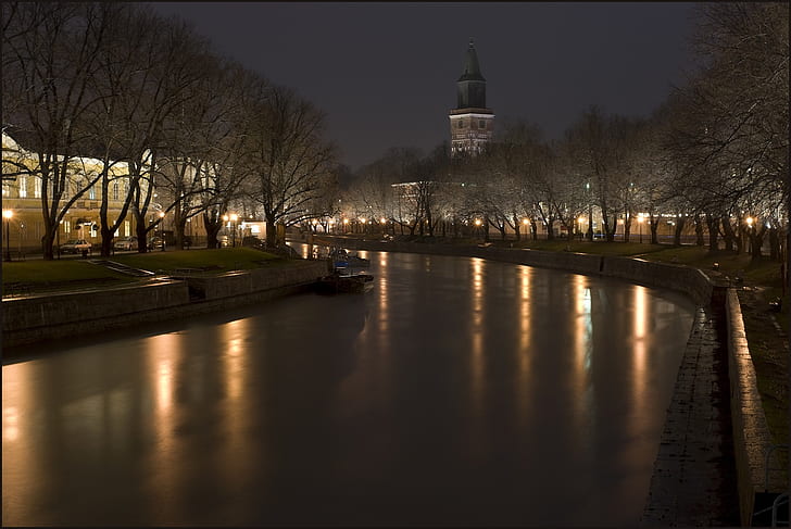 Finlandia, Turku, río, Fondo de pantalla HD