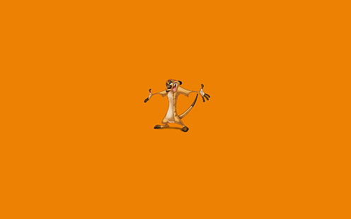 Lion King Timon, minimalismo, coda, animale, il re leone, Hakuna Matata, Timon & amp;Pumbaa, Timon e Pumbaa, Sfondo HD HD wallpaper