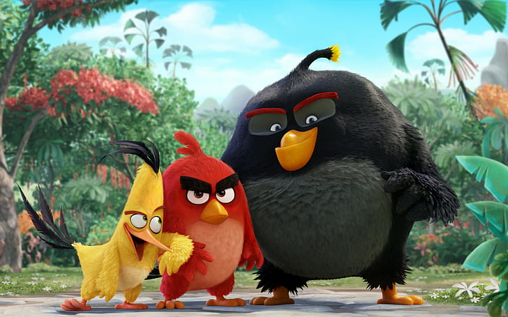 Angry Birds, ภาพยนตร์, การ์ตูน, แองกรีเบิร์ด, ภาพยนตร์, การ์ตูน, วอลล์เปเปอร์ HD