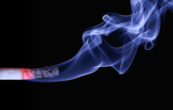 burning, cigar, cigarette, ember, macro, smoke, smoking, HD wallpaper
