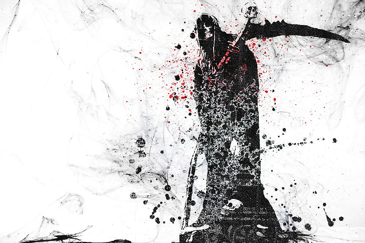 Death, Grim Reaper, ink wash paintings, HD wallpaper | Wallpaperbetter