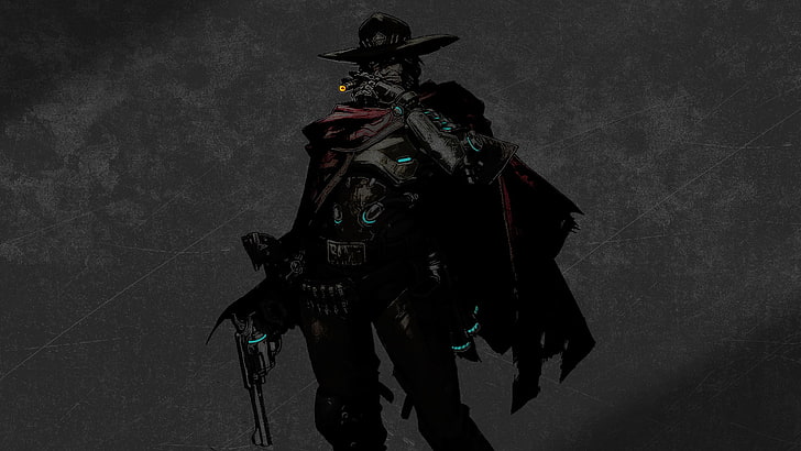 Cowboy-Illustration, Overwatch, McCree (Overwatch), Blizzard Entertainment, HD-Hintergrundbild