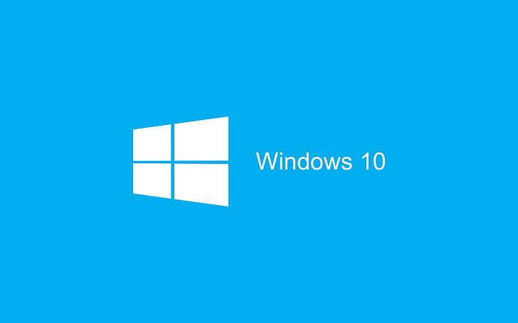 Blue Background, Windows 10, Logo, windows 10, blue background, windows 10, logo, HD wallpaper