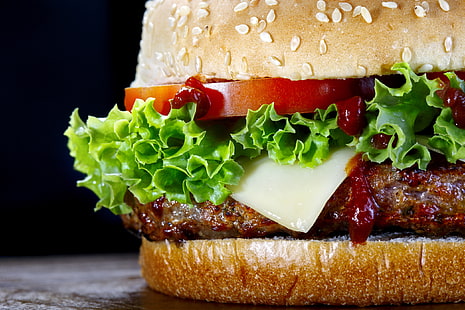 Fleisch, Fast Food, Hamburger, HD-Hintergrundbild HD wallpaper