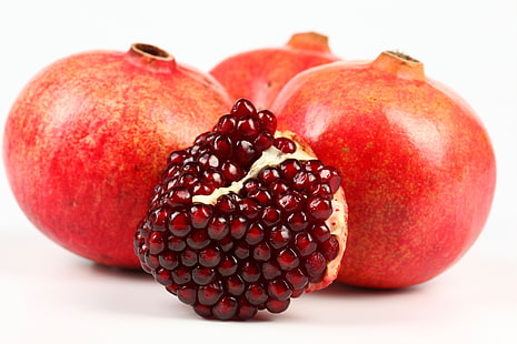 석류, 석류, 딸기, 과일, 익은, 육즙, HD 배경 화면 HD wallpaper