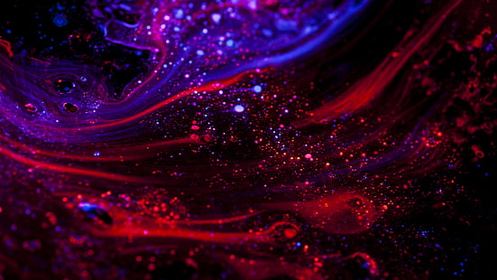 glitter, sparkle, shine, fractal art, darkness, fluid, glossy, liquid, psychedelic art, HD wallpaper HD wallpaper