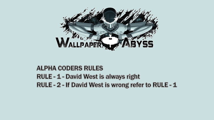 Technology, Alpha Coders, Funny, Humor, Rule, Statement, Word, HD wallpaper