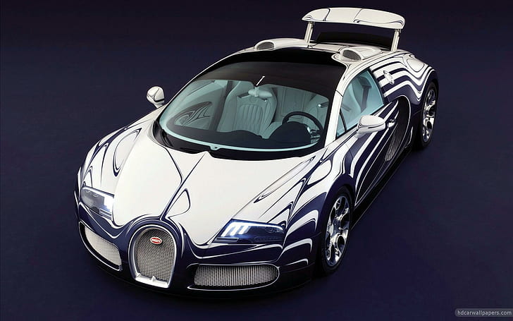 2011 Bugatti Veyron Grand Sport 2, bugatti veyron blanc et bleu, 2011, grand, sport, bugatti, veyron, voitures, Fond d'écran HD